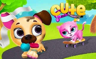Image Cute Pet Friends